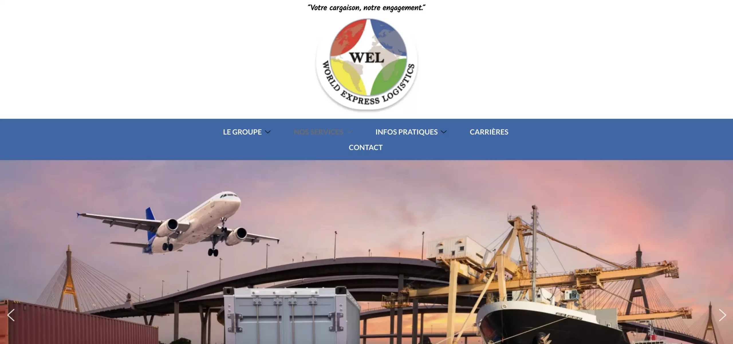 Site internet Wel Transit realise par TLT Performance
