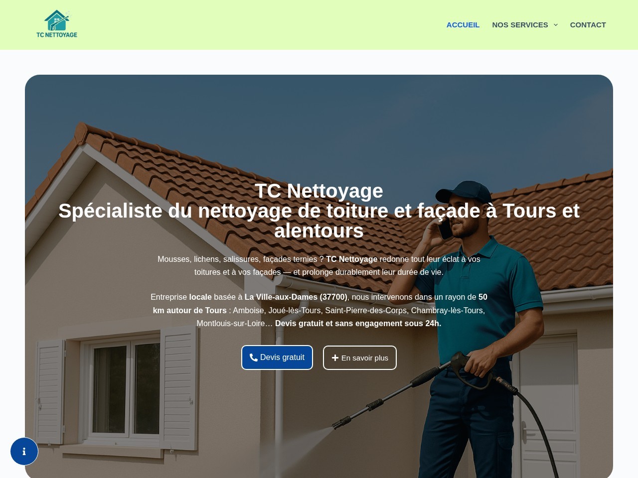 Site internet TC Nettoyage realise par TLT Performance